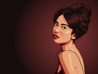 Song Hye Kyo Korean Model Illustration adobe illustrator branding graphic design illustration ui vector