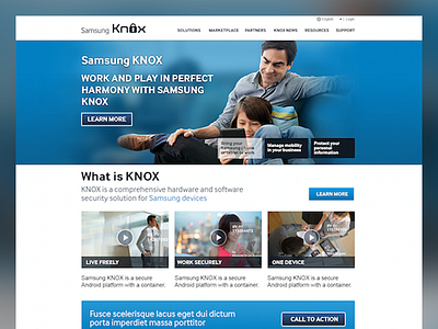 KNOX homepage homepage ui ux