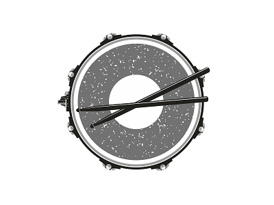 Drum and drumsticks drum illustration jazz music orchestra rock vector