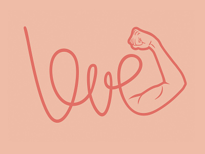 Love Is The Power belief biceps convictions creed design faith hand illustration lettering love muscles power power of love principle strong trust typography weakness