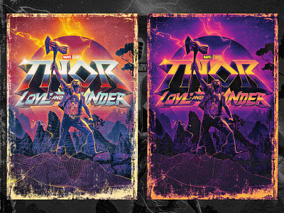 Thor : Love and Thunder VHS Style Movie Poster