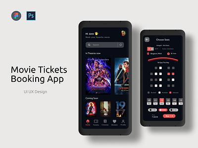 Movie Tickets Booking App - UI Design