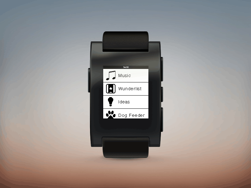 Pebble Watch animation competition gif journey pebble time watch wunderlist