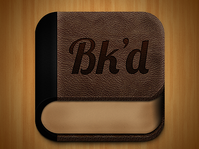 Bk'd Icon Rebound book brown icon iphone leather