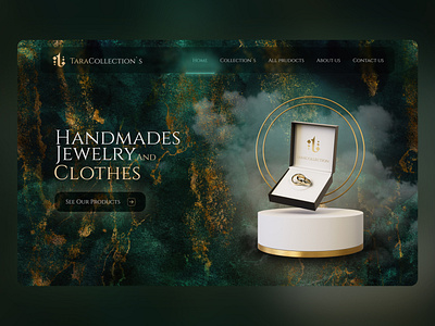 Tara Collection`s | Jewelry branding design figma jewelry tara ui web