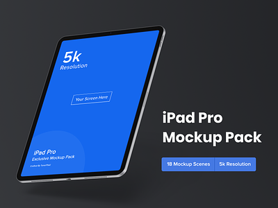 iPad Pro Mockup | 18 Mockups Scenes