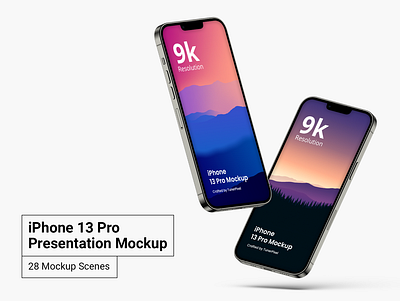 iPhone 13 Pro Mockup Pack - 30 PSD Mockups app banner iphone 13 mockup iphone 13 pro mockup isometric mockup perspective presentation pro psd showcase web