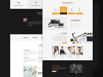 Smiley Multi-Purpose Web Template clean flat fresh multi purpose photoshop template ui ux web