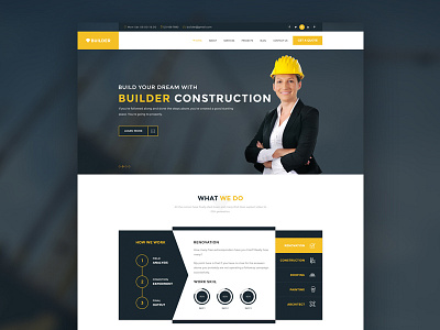 Builder  Multi Purpose Construction Psd