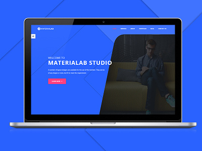 MateriaLab - Material Design HTML Template agency clean creative google material material material design material template modern portfolio psd themeforest