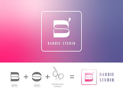 Barbie Studio Logo beauty beauty salon beauty studio branding design express logo graphic design identity logo logo design logodesign logos logotype sneptube studio