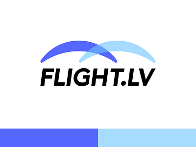 Logo for paragliding club FLIGHT.LV