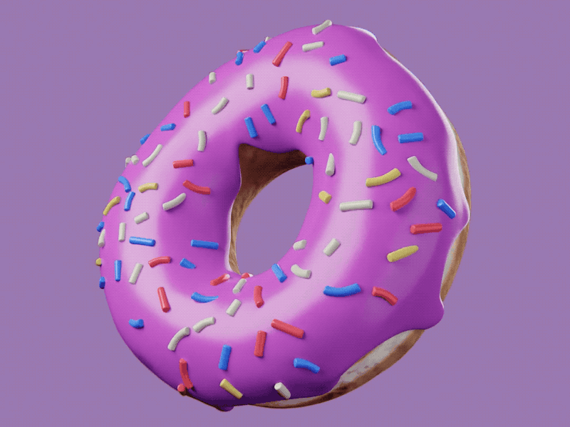 🍩 Tony's Donuts #01 - Crypto Donut - NFT Collection 3d animation blender crypto donut gif gif animation nft nft community opensea opensea nft sneptube