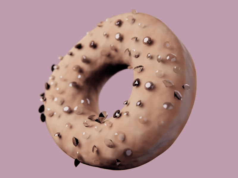 🍩 Tony's Donuts #07 - Diamond Donut - NFT Collection 3d animation diamond donut gif iron man nft nft project opensea sneptube tony strak