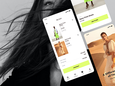 Fashion App Design appdesign branding fashion minimal trend uxui