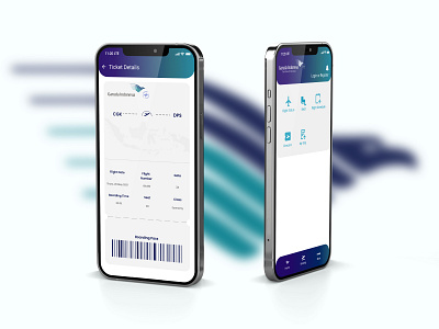 Flight App Garuda Indonesia 3d app flight garuda indonesia mobile ui