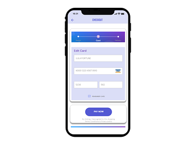 Credicard_Checkout app creditcardcheckout dailyui dailyui002 design ui