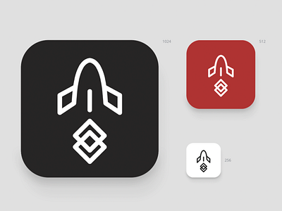 Rocketship Logo | Day1 | Logo a Day Challenge app design branding icon logo logodesign logos