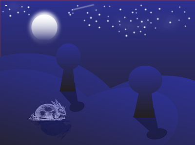 Created Night Desert scene by Using Adobe Illustrator adobe illustrator cartoon illustration illustration illustration art illustrations night mode