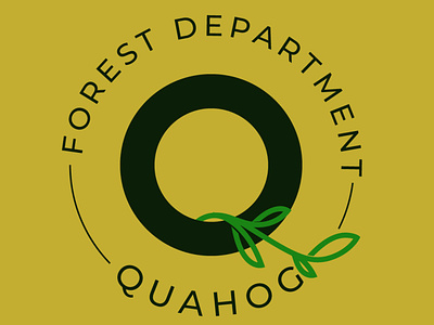 Quahog Forest Department branding design icon logo minimal ui vector