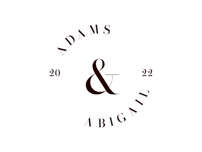 Adams & Abigail fashion brand logo black and white branding design icon illustration logo minimal ui vector