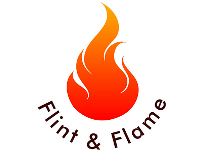 Flint & Flame logo branding design illustration logo ui vector