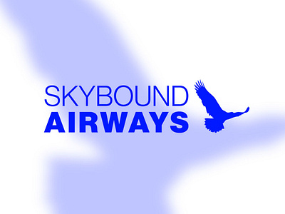 Skybound Airways Logo branding design icon illustration logo minimal vector