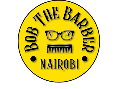 Bob The Barber barbershop logo branding design icon illustration logo typography vector