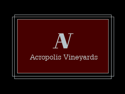 Acropolis Vineyards Pt. 2 brand logo type wine