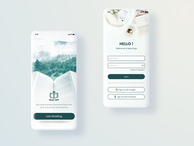 Read App audiobook bookapp claymockup dailyui designinspiration ebook ios iphone login mobile mobileapp readapp splash splashscreen ui uidesign uimobile uitrend ux uxdesign