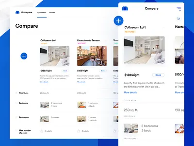Apartments Comparison Configurator 7ninjas apartments book booking compare comparison configurator e commerce real estate rent