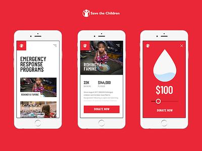Save The Children Fundraising App 7ninjas app charity children donate donation fund fundraising help slider