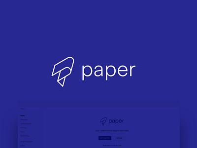 React Native Paper Logo callstack cross platform fold github linear logo monogram native paper react