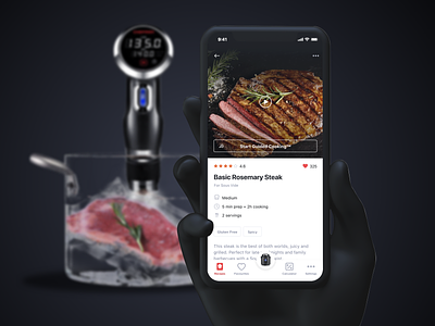 Chefman Recipe App 👨‍🍳 bottom bar chefman cooking cooking app food foodie gourmet guided guided cooking kitchen list recipe recipe app recipe book recipe card recipes smart home sous vide tags video