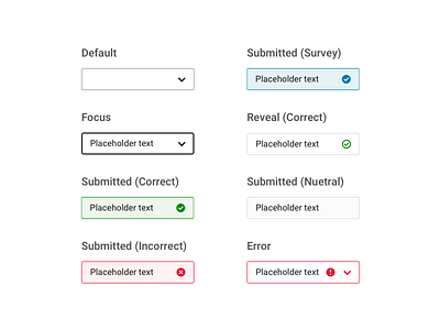 Question Type 2 of 4: Pulldown answer correct dropdown dropdown ui form form design forms incorrect product design pulldown questions quiz test tutorial ui ux uxui