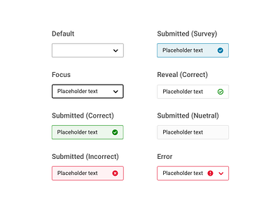 Question Type 2 of 4: Pulldown