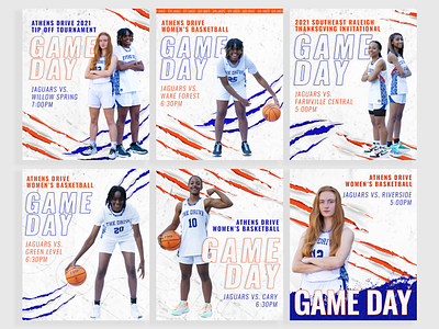 ADWBB Game Day Graphics basketball branding game day girls basketball graphic design high school basketball instagram photoshop social graphics social media twitter womens basketball