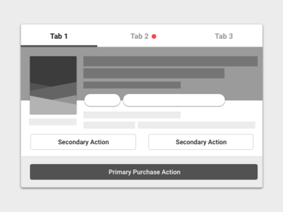 For Purchase Card Wireframe