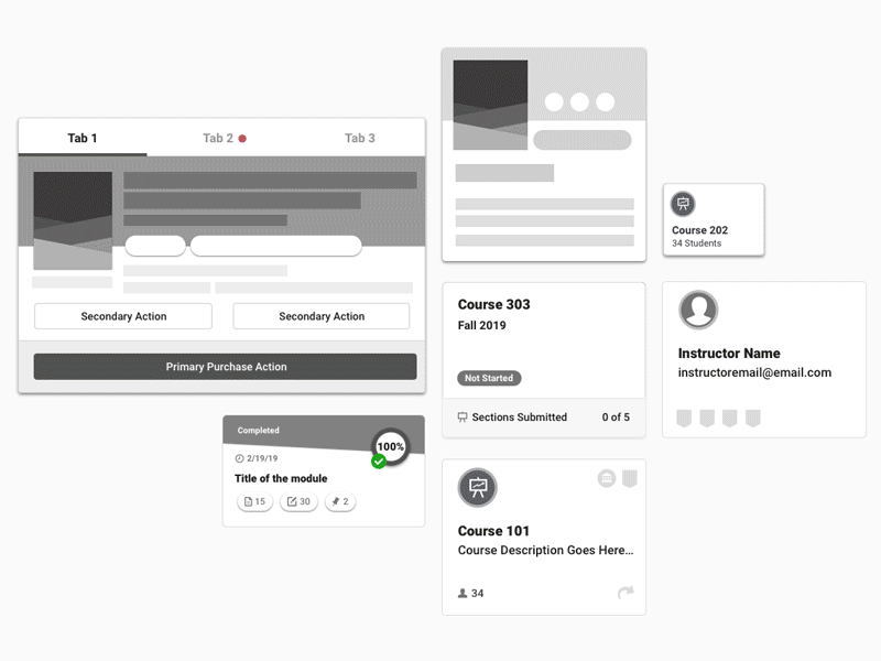 Card UX designs, themes, templates and downloadable graphic elements on ...