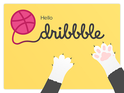 Meow, Hello Dribbble