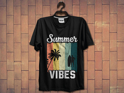 Retro T-Shirt Design black tshirt branding custom t shirt design design graphicdesign illustration retro t shirt design summer t shirt summer vibes t shirt t shirt design t shirts typography unique t shirt vector vintage