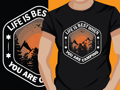 Camping Adventure T-Shirt Design