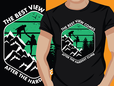 Camping, Hiking Adventure T-Shirt Design