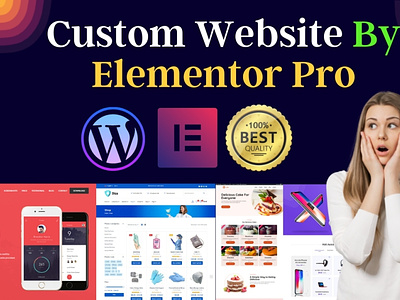 I will design your amazing WordPress website using Elementor pro graphic design web design website wordpress
