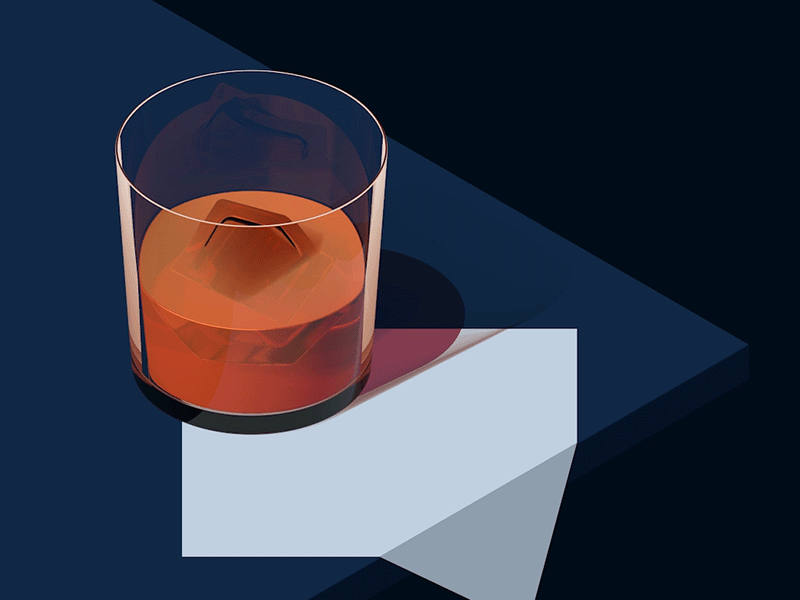 I need a drink 3d 3d animation 3d art 3dfordesigners cinema4d whiskey