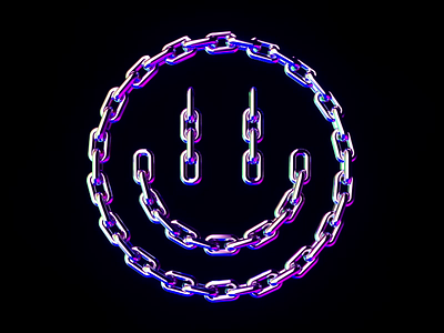 smile chain c4d chains octane smiley