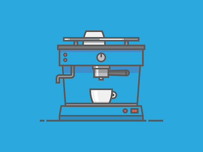 Coffee = Love coffee espresso espresso machine icon illustration