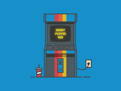 Ready Player One arcade arcade machine game illustration ready player one