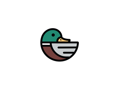 Fly South pt.1 animal bird duck icon logo mallard mark