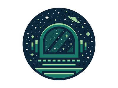 Spaceman V2 astronaut badge explore icon illustration outerspace planet space star stars